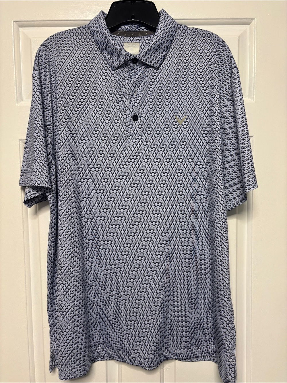 Callaway Men’s Opti-Dri Geometric Golf Polo – Size Large